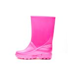 Bota de PVC para Niños – Rosa Corte Alto - Imagen 2