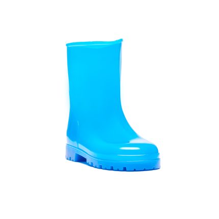 Bota de PVC para Niños – Azul Corte Bajo