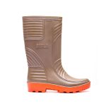 Bota de PVC sin Puntera – Verde con suela naranja - Imagen 3