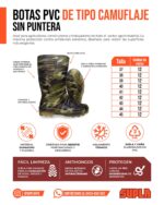 Bota de PVC sin Puntera – Camuflajeada - Imagen 5